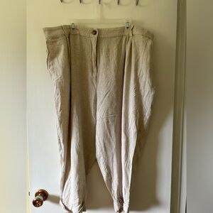 Dex Linen Pants - Plus Sized